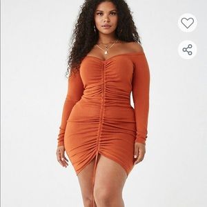 Off the Shoulder Knit Dress